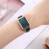 Fashion Female Alloy Pu Stainless Steel Round Dial Quartz Watch And Belt Jewelry Set