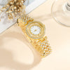 Fashion Female Quartz Watch With Alloy Case And Stainless Steel Buckle Round Dial