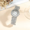 Fashion Female Quartz Watch With Alloy Case And Stainless Steel Buckle Round Dial