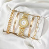 Fashion Female Quartz Watch With Alloy Case And Stainless Steel Buckle Round Dial
