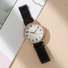 Fashion Female Quartz Watch With Metal Strap And Alloy Case