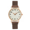 Fashion Female Quartz Watch With Metal Strap And Alloy Case