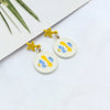 Fashion Fish Alloy Enamel Stoving Varnish Drop Earrings