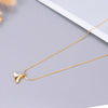 Wholesale Jewelry Fashion Fish Tail 304 Stainless Steel Titanium Steel Shell 18K Gold Plated Plating Pendant Necklace