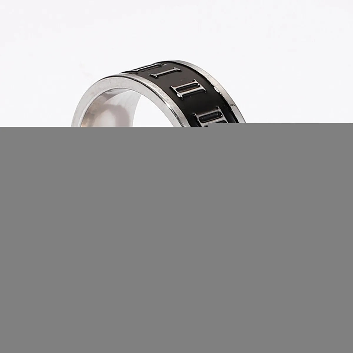 Fashion Flame Titanium Steel Plating Rings 1 Piece