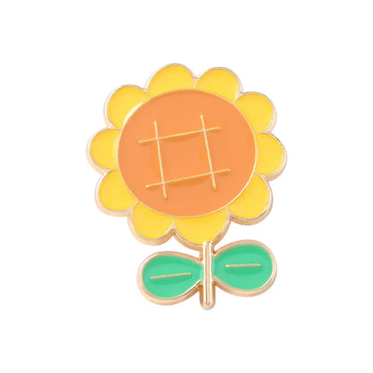 Fashion Flower Alloy Enamel Stoving Varnish Women'S Brooches