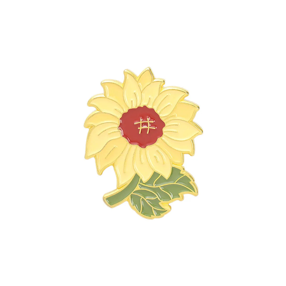 Fashion Flower Alloy Enamel Stoving Varnish Women'S Brooches