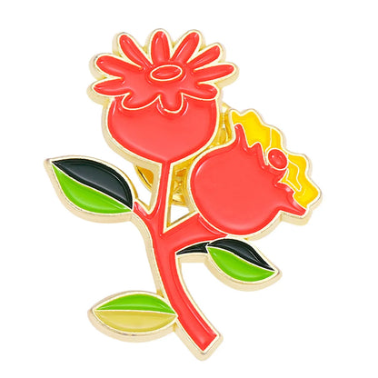 Fashion Flower Alloy Enamel Stoving Varnish Women'S Brooches