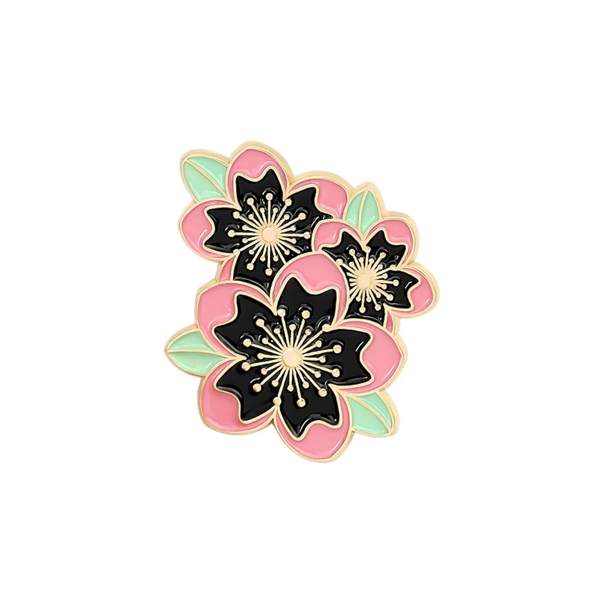 Fashion Flower Alloy Enamel Stoving Varnish Women'S Brooches