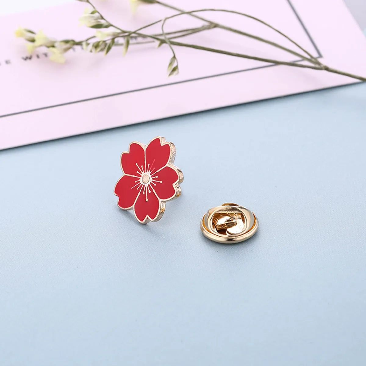 Fashion Flower Alloy Enamel Women'S Brooches