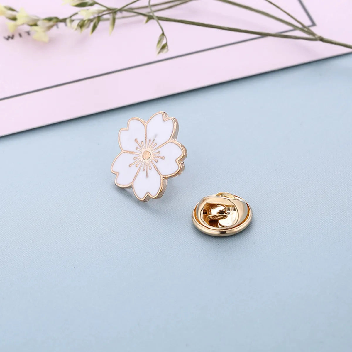 Fashion Flower Alloy Enamel Women'S Brooches