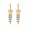 Fashion Flower Alloy Inlay Rhinestone Earrings