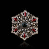Fashion Flower Alloy Plating Inlay Artificial Gemstones Women'S Brooches