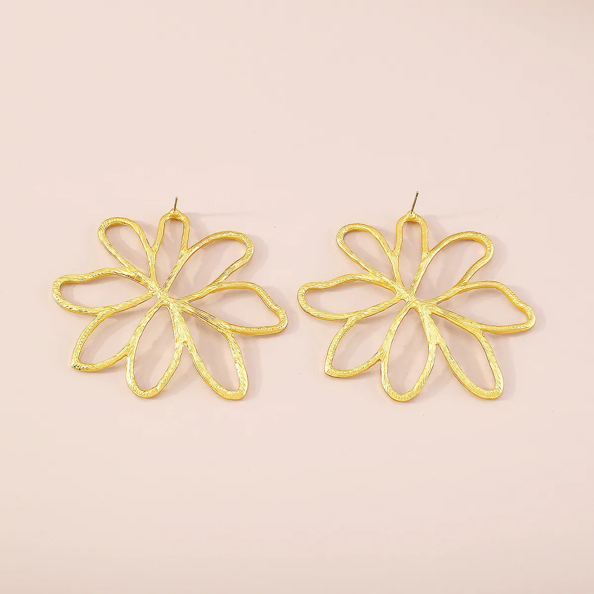 Fashion Flower Alloy Plating Women's Ear Studs 1 Pair