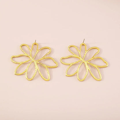 Fashion Flower Alloy Plating Women's Ear Studs 1 Pair