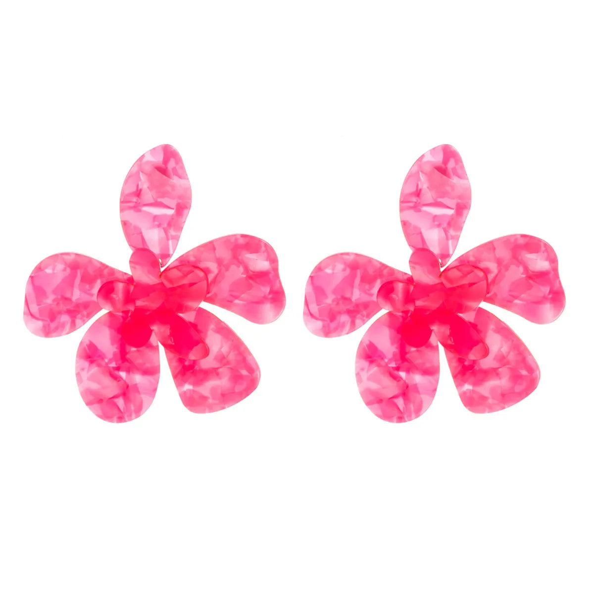 Fashion Flower Arylic Ear Studs