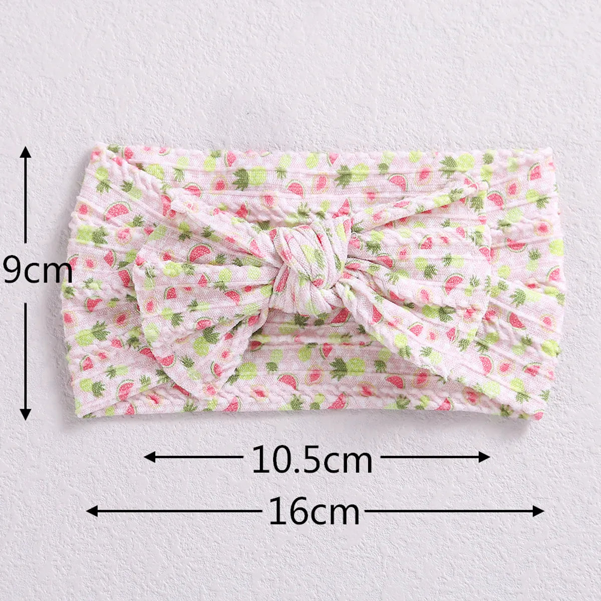 Fashion Flower Bow Knot Watermelon Nylon Printing Hair Band 1 Piece