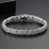 Fashion Flower Bracelet For Women Copper Electroplated Zircon Inlaid Crystal Bracelet Elegant All Match Jewelry
