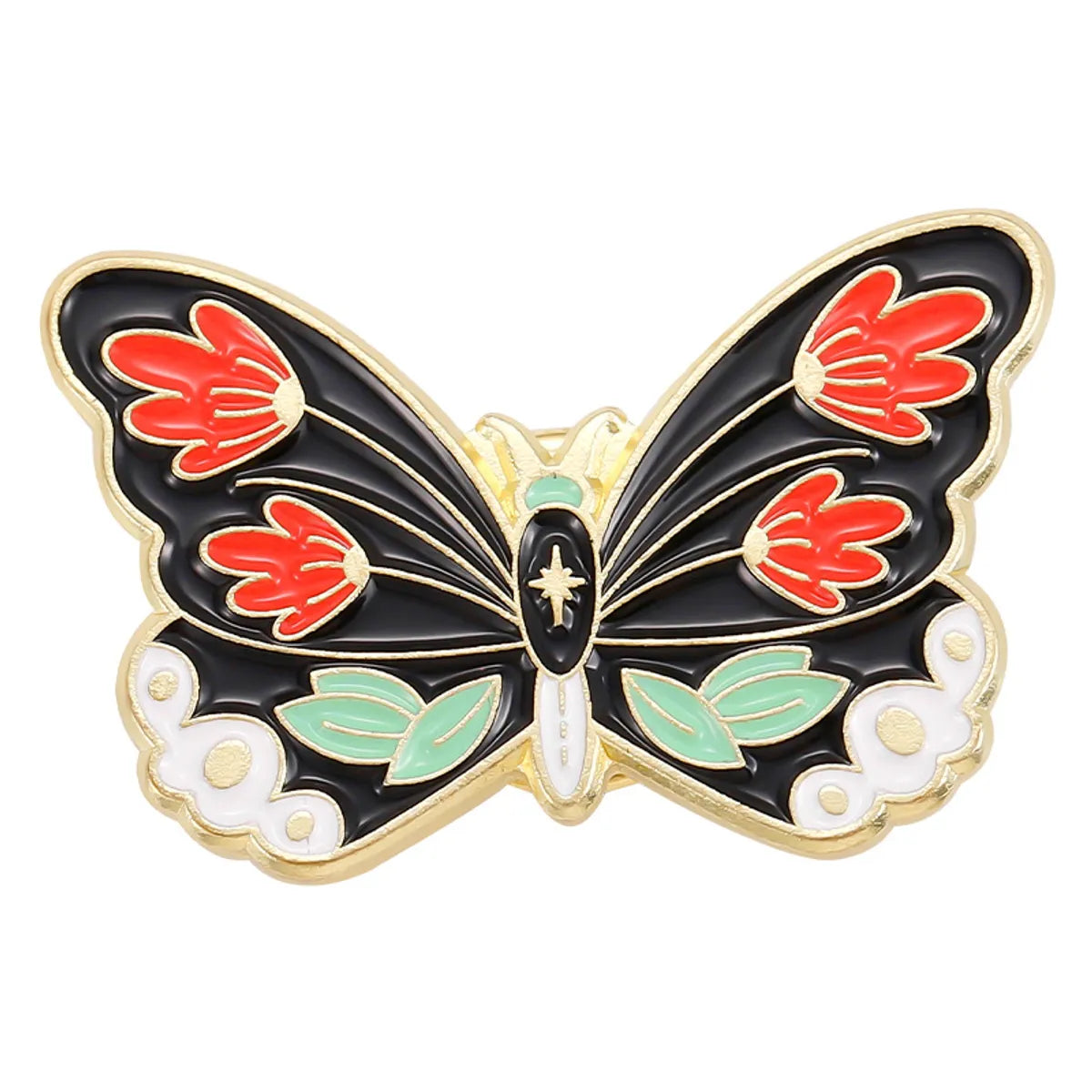 Fashion Flower Butterfly Alloy Stoving Varnish Unisex Brooches