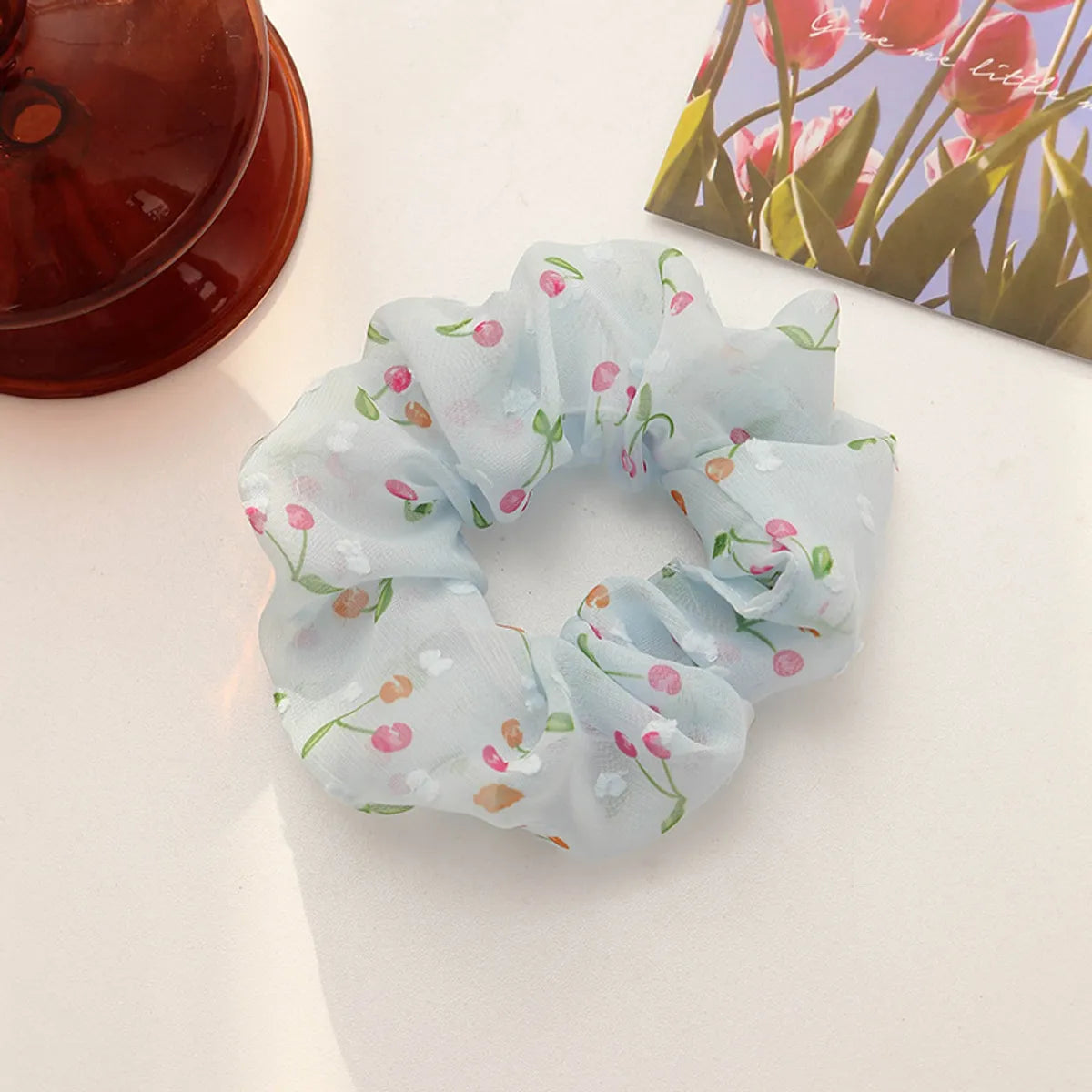 Women'S Fashion Flower Butterfly Organza Hair Tie