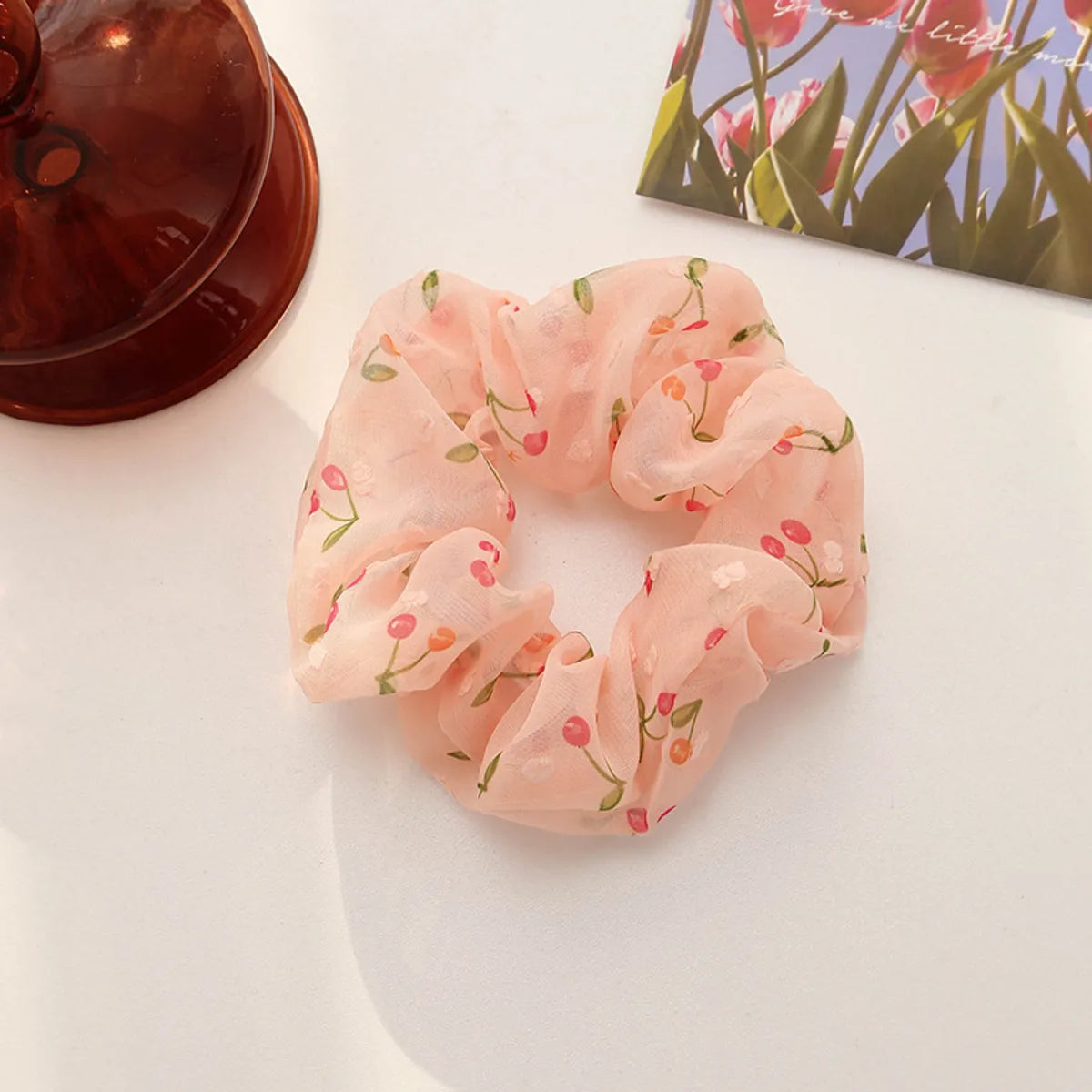 Women'S Fashion Flower Butterfly Organza Hair Tie