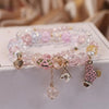 Fashion Flower Crystal Beaded Women'S Bracelets 1 Piece