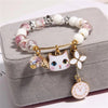 Fashion Flower Crystal Beaded Women'S Bracelets 1 Piece