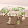 Fashion Flower Crystal Beaded Women'S Bracelets 1 Piece