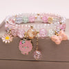 Fashion Flower Crystal Beaded Women'S Bracelets 1 Piece