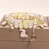 Fashion Flower Crystal Beaded Women'S Bracelets 1 Piece