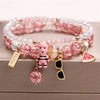 Fashion Flower Crystal Beaded Women'S Bracelets 1 Piece