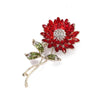 Fashion Flower Crystal Women'S Brooches