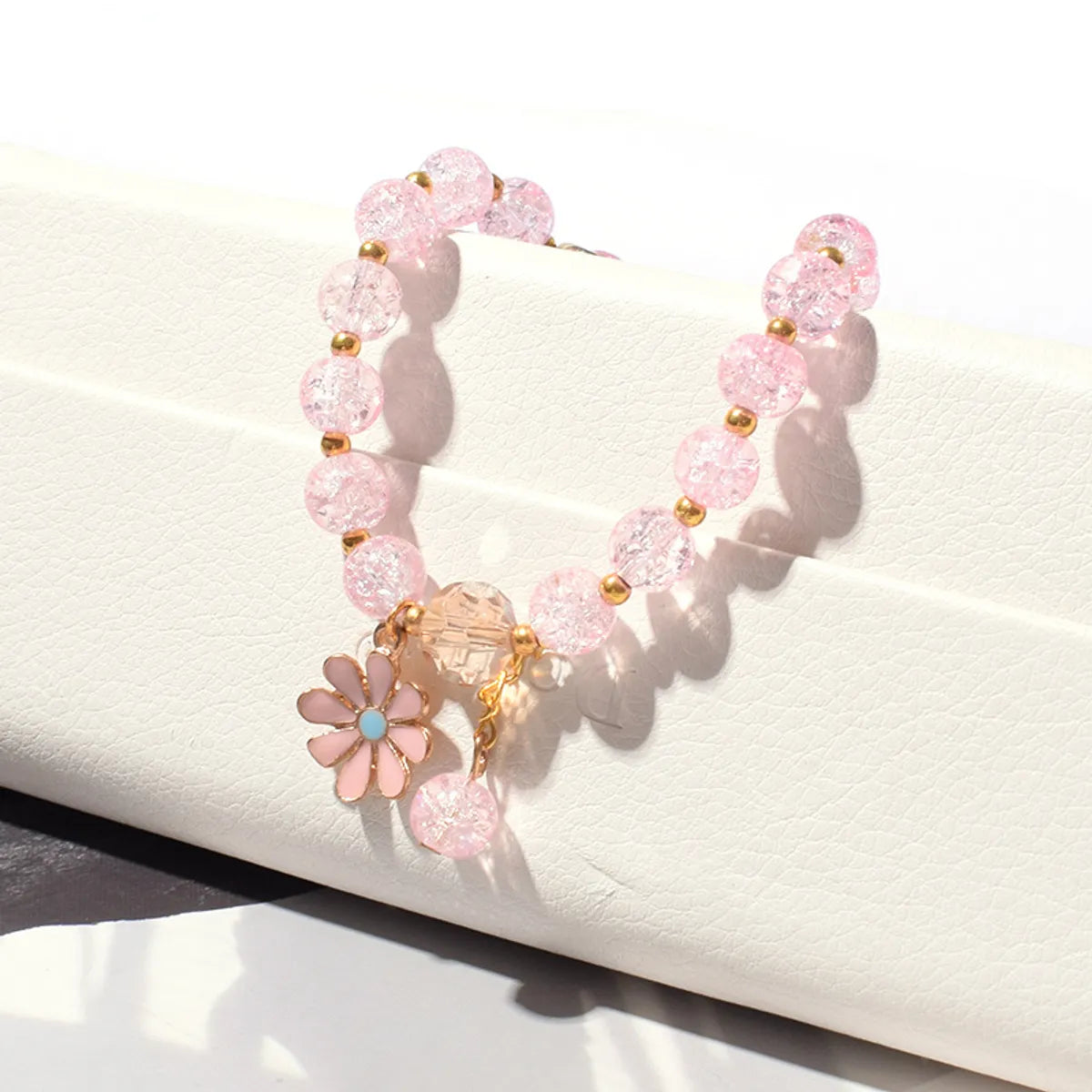 Fashion Flower Glass Beaded Women's Bracelets 1 Piece