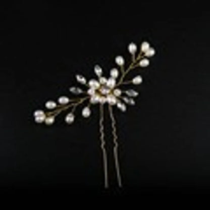 Fashion Flower Metal Rhinestones Hairpin