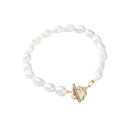 Fashion Flower Pearl Bracelets 1 Piece