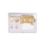Fashion Flower Pearl Disc Titanium Steel Earrings With Electroplating For Women