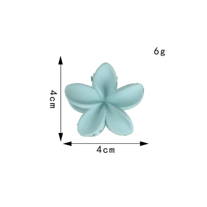 Fashion Flower Plastic Metal Hair Claws 1 Piece