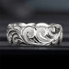 Fashion Flower Ring Retro Cold Style Geometric Copper Electroplated For Men And Women