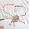 Fashion Flower Women's Bracelet Watch With Diamondembedded Heart Color Dial Alloy Strap And Metal Case
