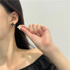 Fashion Four Leaf Clover Alloy Enamel Ear Studs