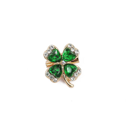 Fashion Four Leaf Clover Butterfly Bird Alloy Inlay Rhinestones Women'S Brooches