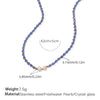 Fashion Freshwater Pearl And 316L Stainless Steel Beaded Bracelet With Electroplating