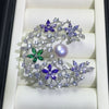 Fashion Freshwater Pearl Moon Brooch For Ladies