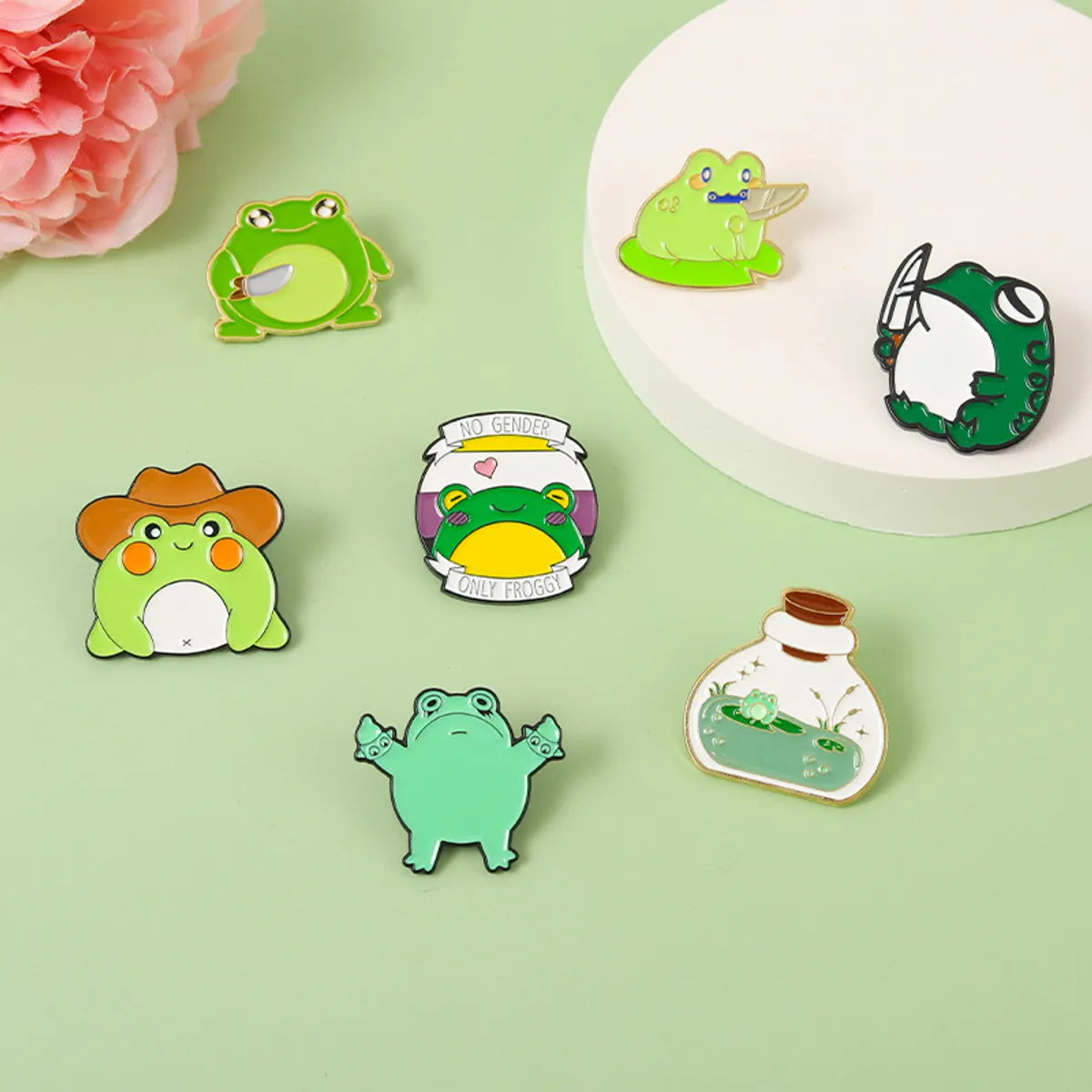 Fashion Frog Alloy Plating Unisex Brooches