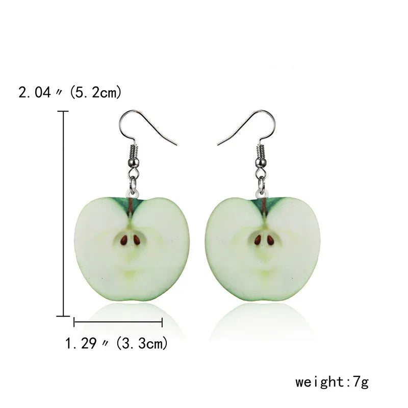 Fashion Fruit Arylic Women'S Drop Earrings 1 Pair