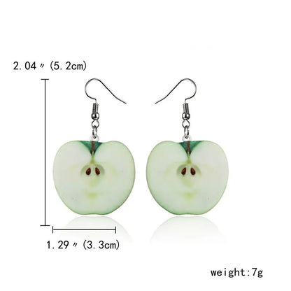 Fashion Fruit Arylic Women'S Drop Earrings 1 Pair