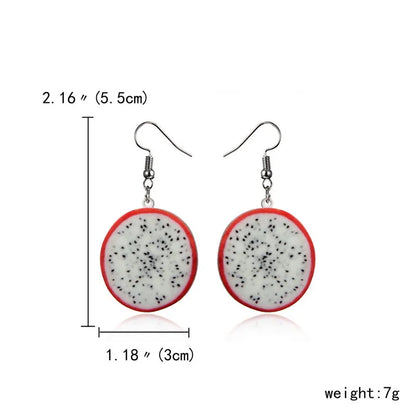 Fashion Fruit Arylic Women'S Drop Earrings 1 Pair