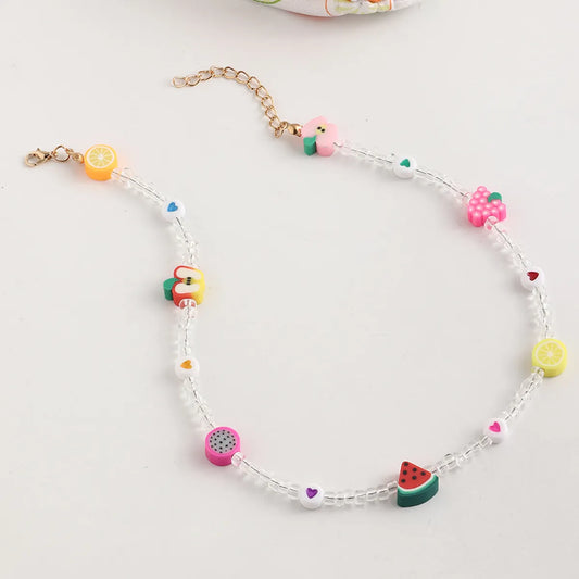 Fashion Fruit Miyuki Beads Children's Necklace Wholesale