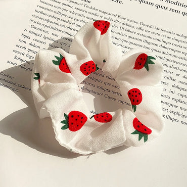 Fashion Fruit Pattern Children'S Hair Scrunchies Wholesale