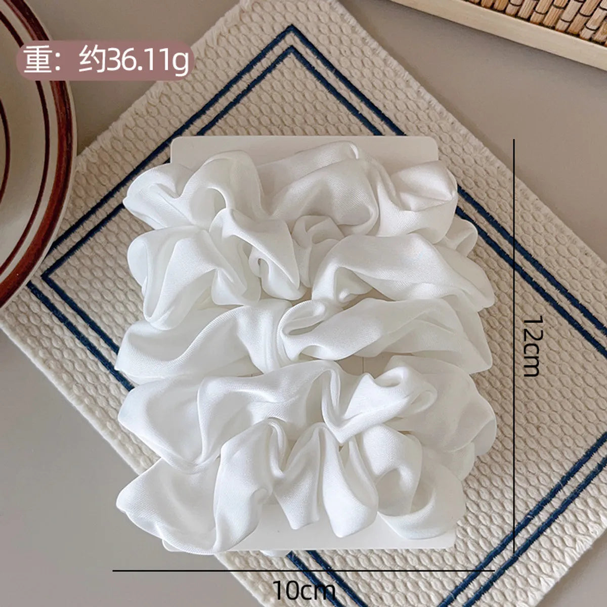 Fashion Fruit Solid Color Cloth Hair Tie 5 Pieces